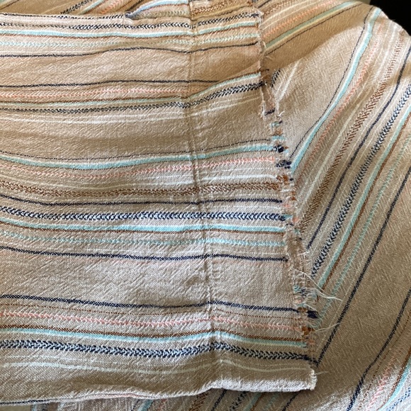 Democracy palazzo cropped pants linen rayon blend desert colours beachy - Picture 12 of 16